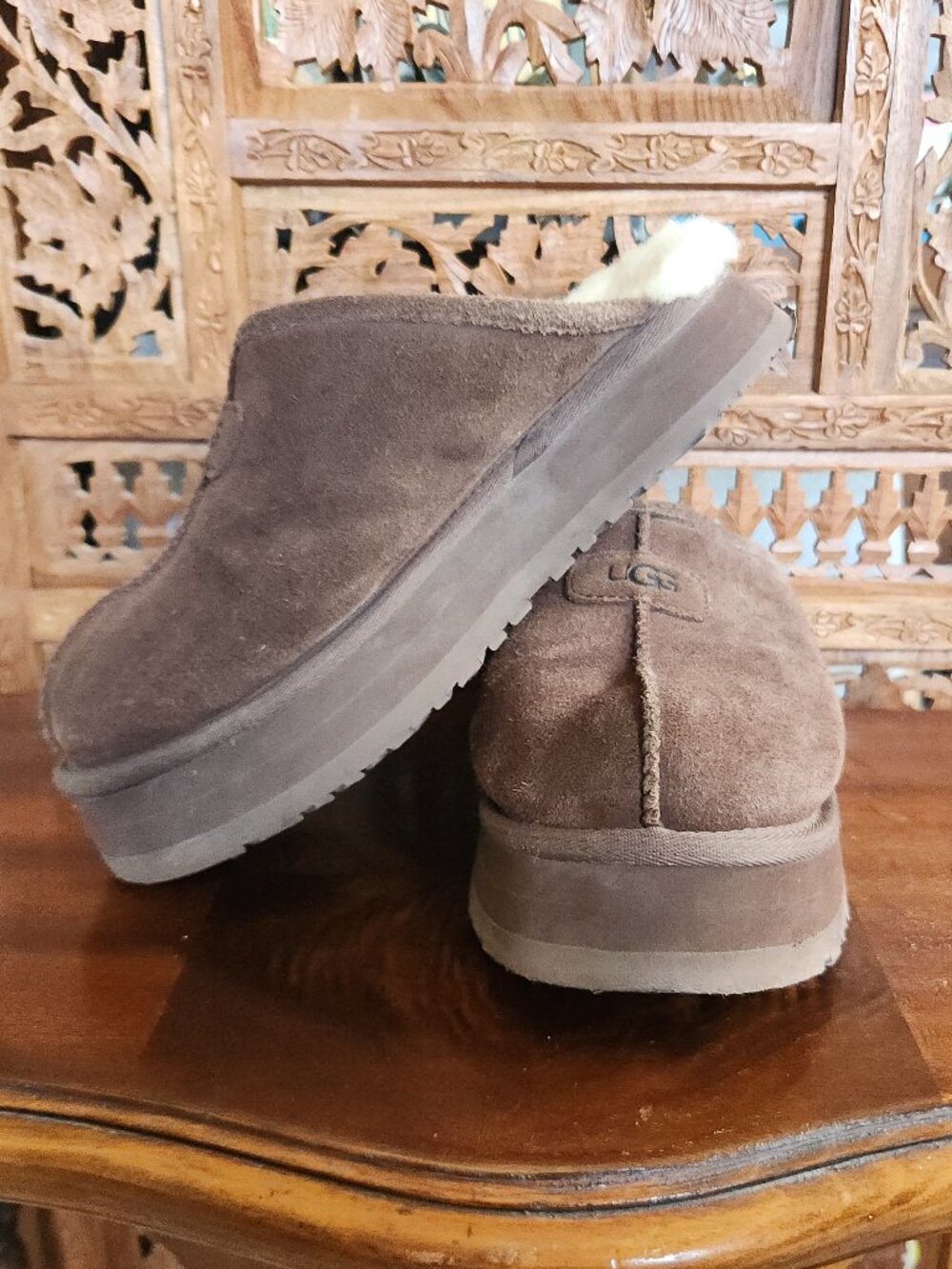 UGG Discoquette Slide Slippers in Burnt Cedar